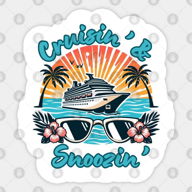 Cruisin' & Snoozin' Sticker by WarFX Designs